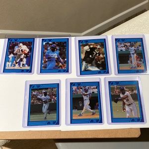 Bo Jackson   90’ Lot of 7 Cards # 4,5,6,8,9,10,12